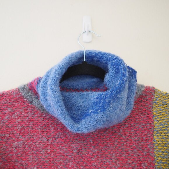 FATE Multicolored Turtleneck Pullover Sweater sz M - Picture 5 of 8